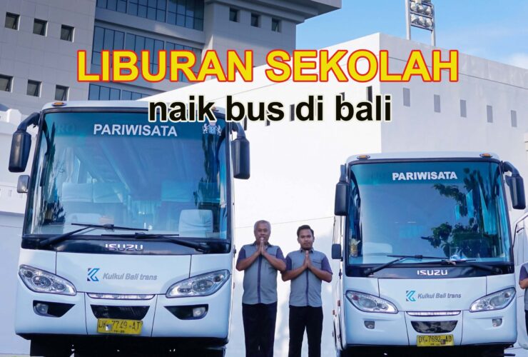 liburan sekolah - naik bus di bali