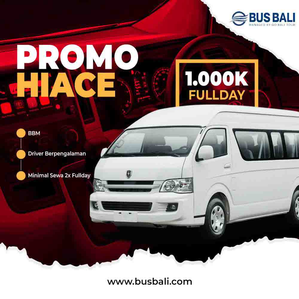 Promo Hiace Bali Fullday